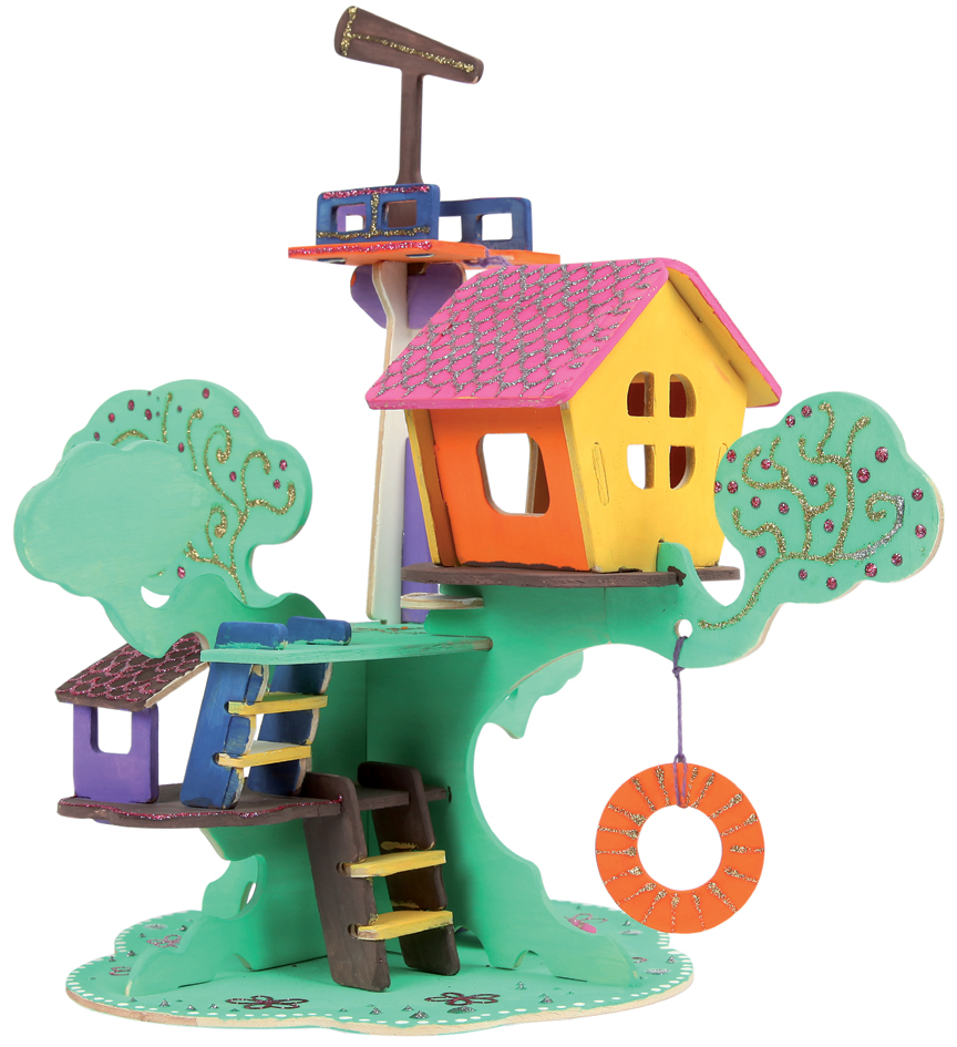 Puzzle 3D "Cabane dans l'arbre", utilisation
