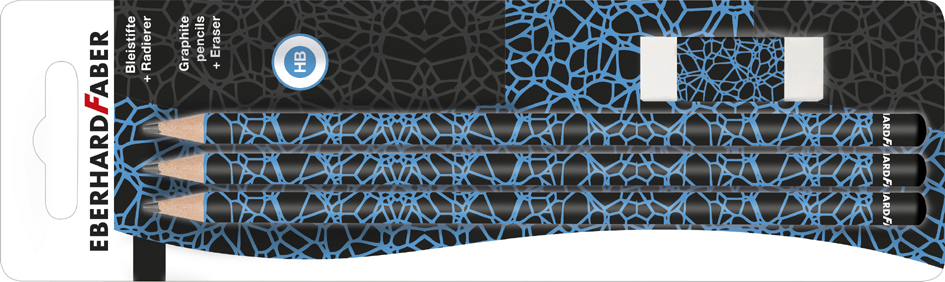 Carte blister, bleu fluo