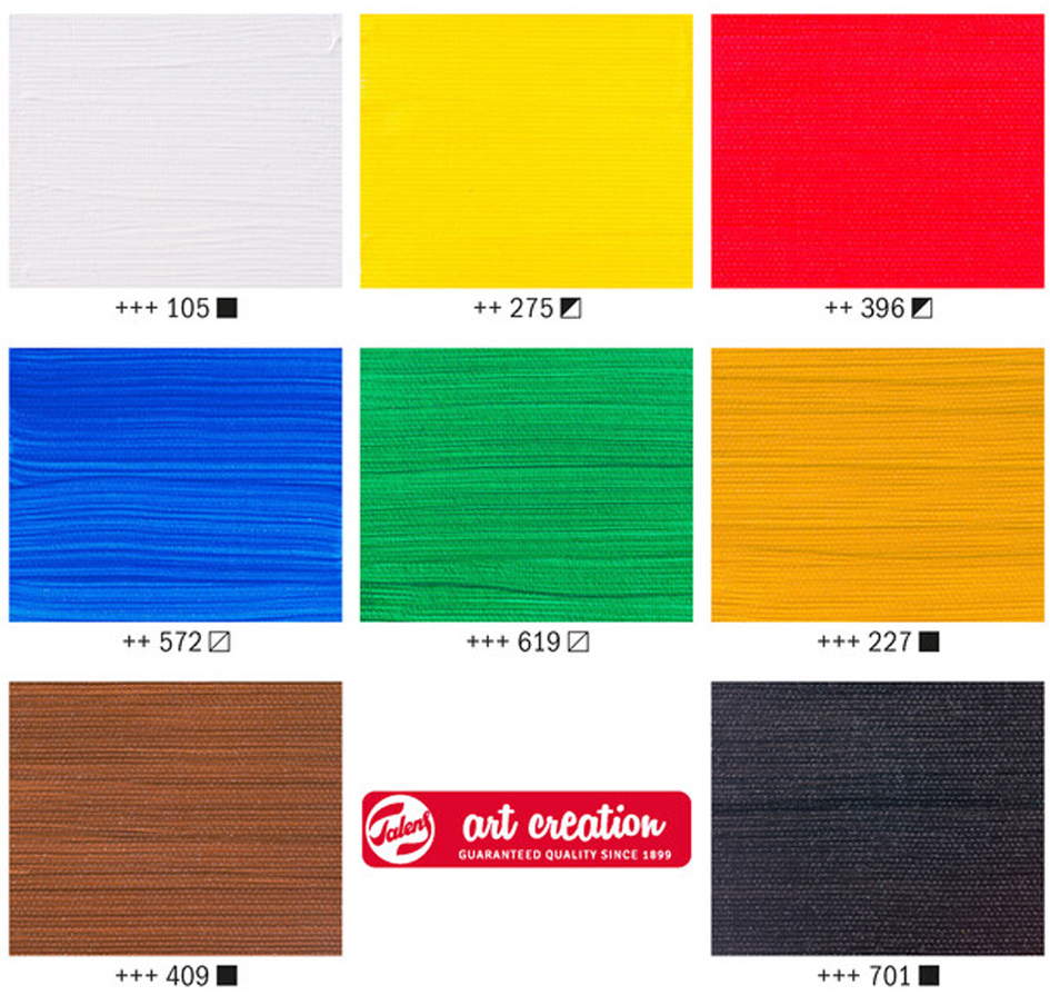 Aperçu des couleurs, set de 8