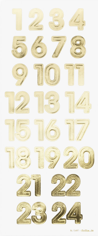 Stickers de Noel, calendrier de l'Avent