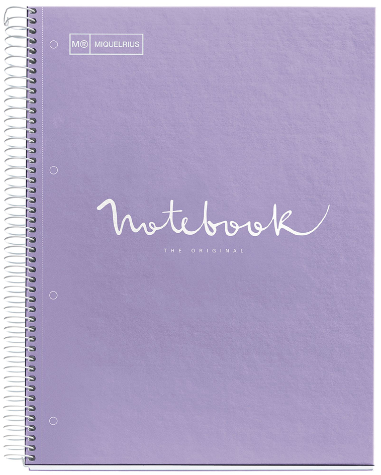 MIQUELRIUS Cahier à spirale 'Notebook EMOTIONS', A4, lavande