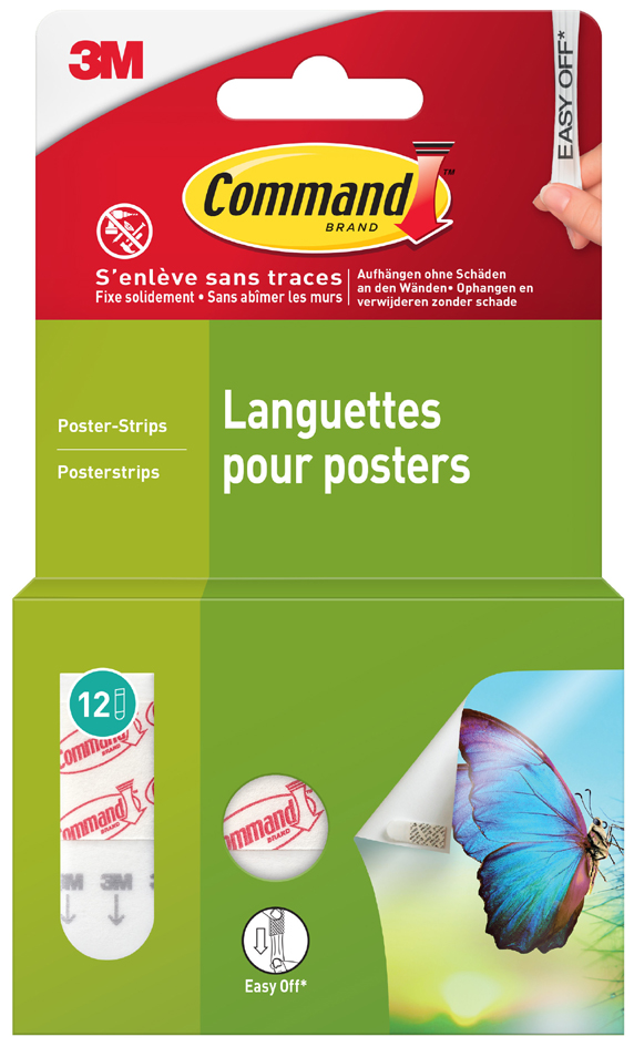 Languettes de fixation pour posters