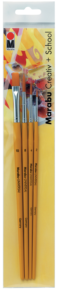 Marabu Kit de pinceaux synthétiques Universal