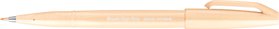 PentelArts Stylo feutre Brush Sign Pen SES15, beige