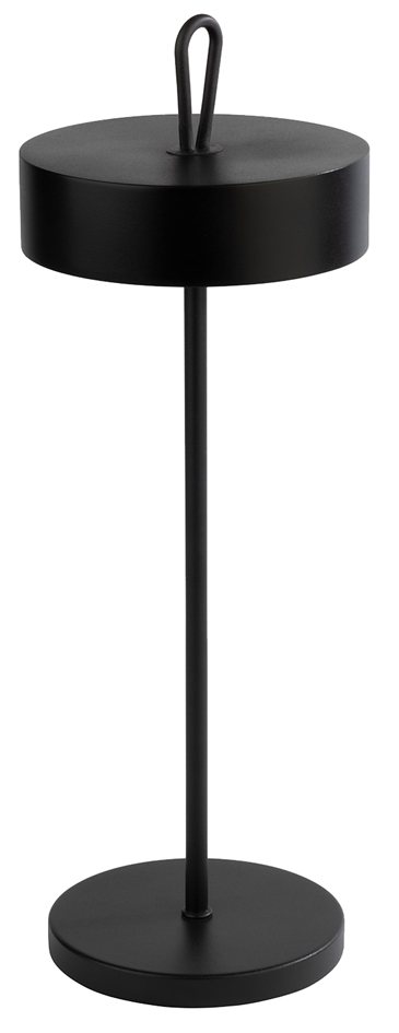 APS Lampe de bureau rechargeable à LED CLEO, noir