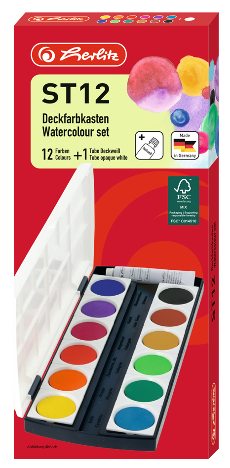 Pastilles de gouache ST12, emballge