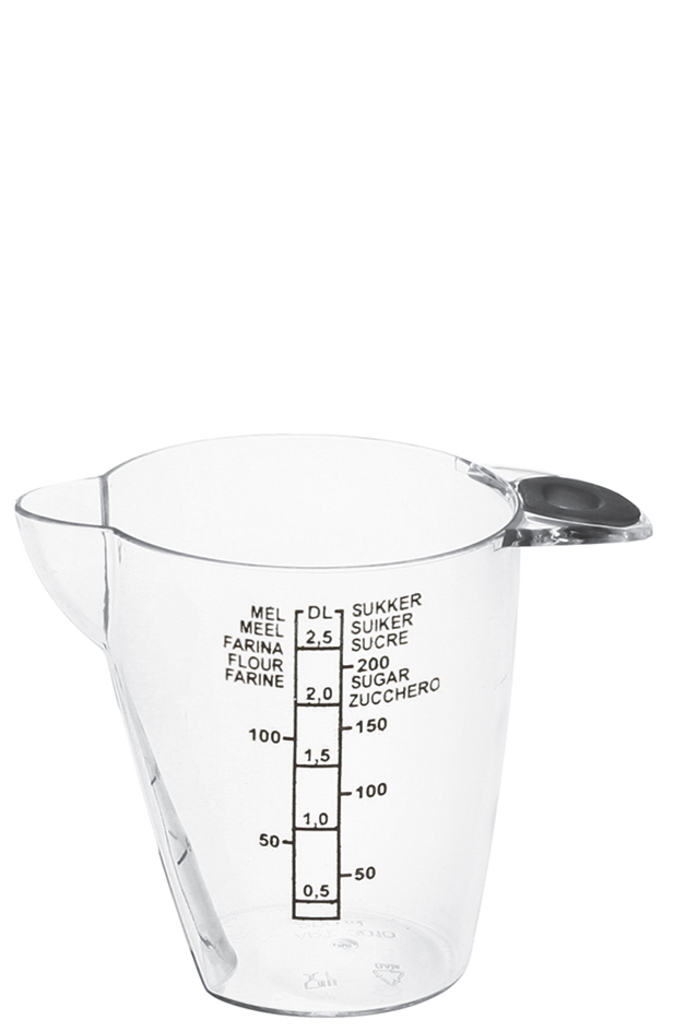 plast team Pichet mesureur, 0,25 litre, transparent