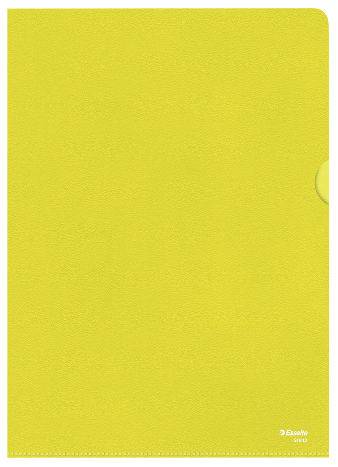 Esselte Pochette coins Standard, A4, PP grainé, jaune