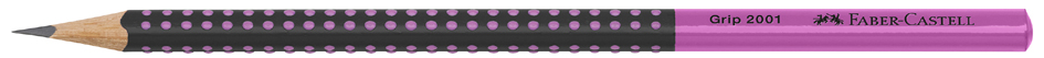 FABER-CASTELL Crayon graphite GRIP 2001 TWO TONE, rose