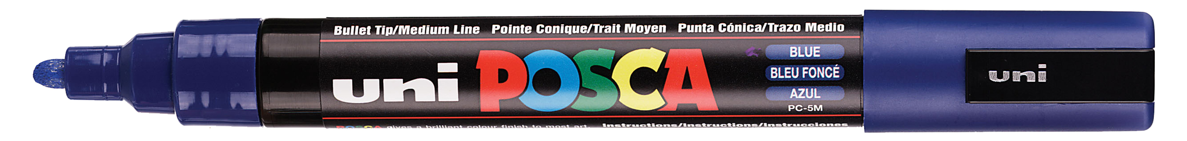 POSCA Marqueur à pigment PC-5M, bleu foncé