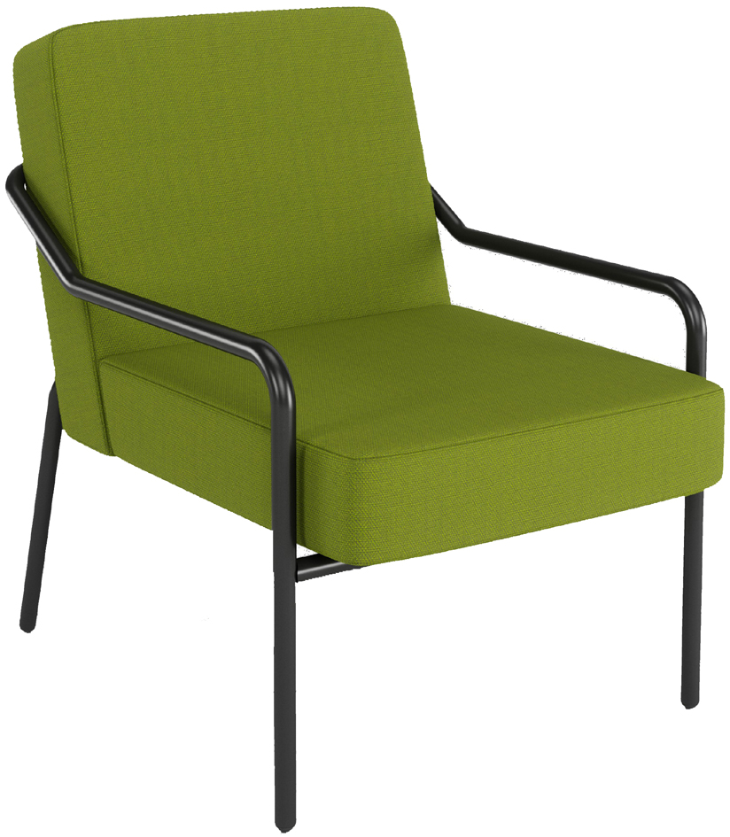 PAPERFLOW Fauteuil visiteur d'extérieur MEDSO KLASSIK M vert