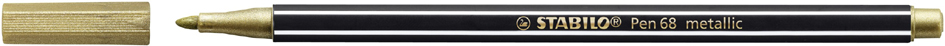 STABILO Stylo feutre Pen 68 metallic, or