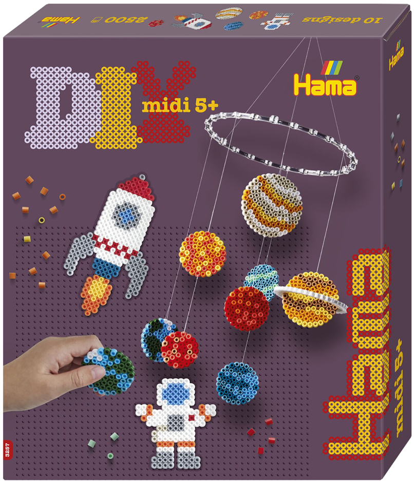 Hama Perles à repasser midi 'Mobile spatial', coffret cadeau