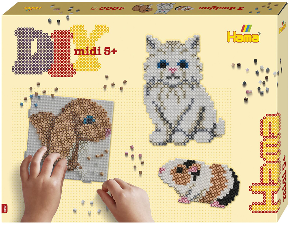 Hama Perles à repasser midi 'Animaux de compagnie', coffret
