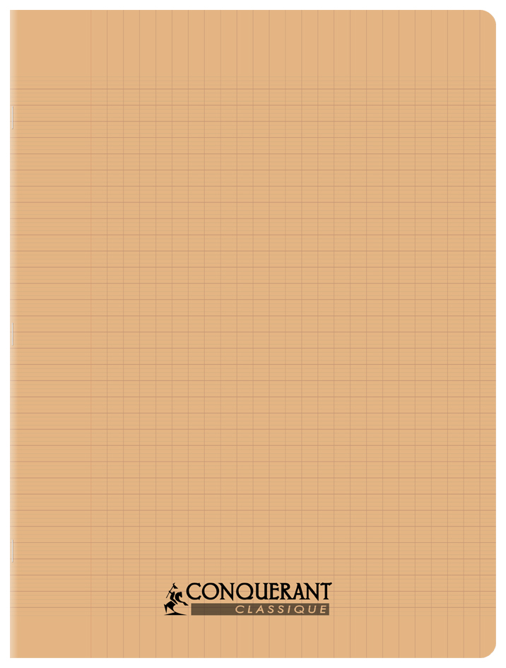 Cahier couverture Polypro, abricot pastel