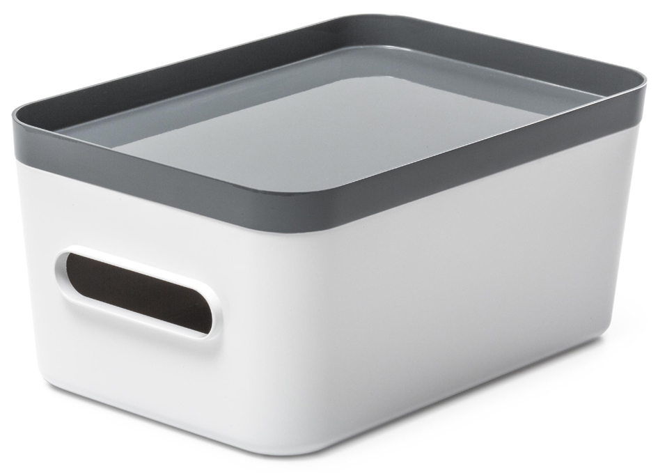 Visuel de référence: Boîte de rangement COMPACT avec couvercle gris