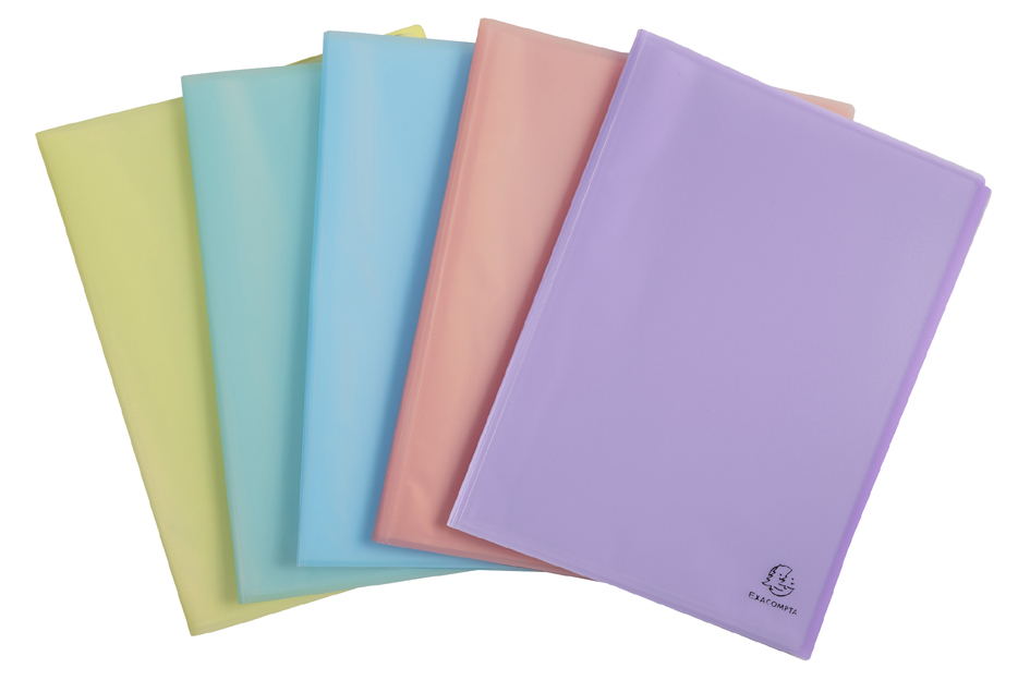 EXACOMPTA Protège-documents Chromaline 20 pochettes, assorti