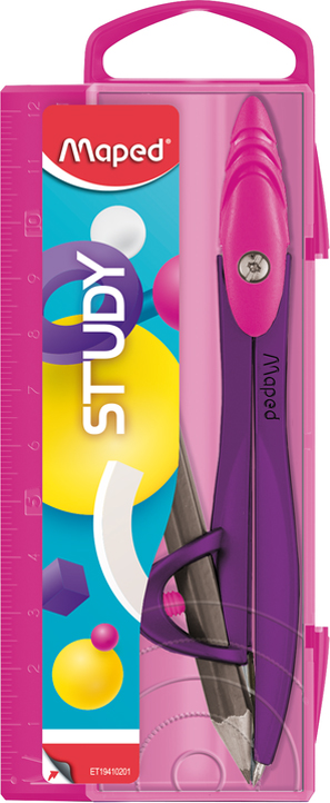 Maped Coffret compas STUDY FANCY, 2 pièces, assorti