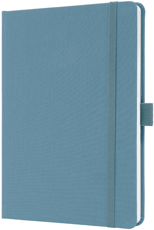 sigel Carnet de notes Jolie Feel, tissu, A5, ligné, bleu