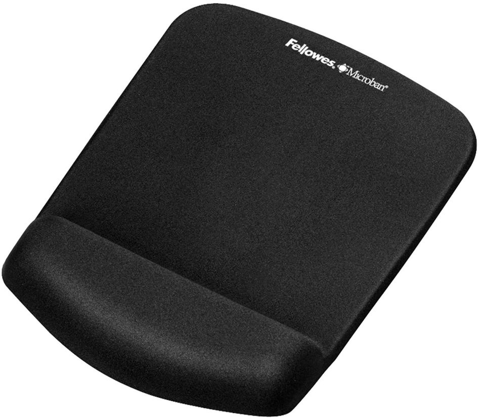 Fellowes Repose-poignet PlushTouch avec tapis de souris,noir