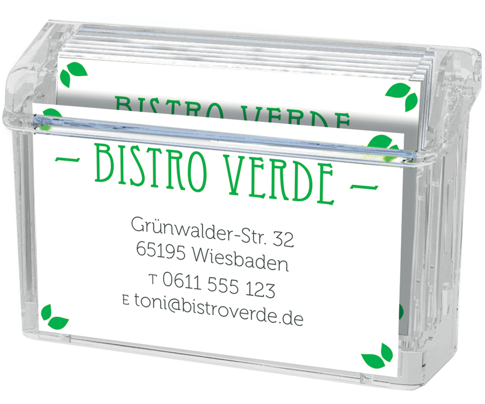 deflecto Boîte pour cartes de visite 'Grab-a-Card'
