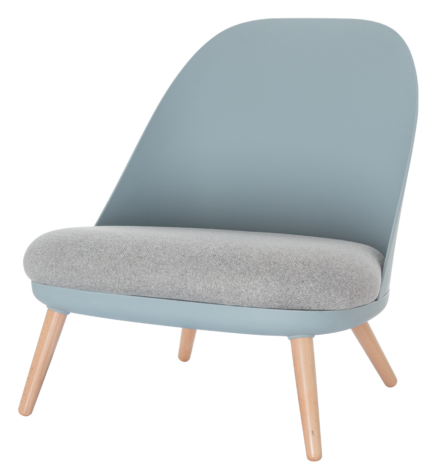 PAPERFLOW Fauteuil visiteur COCOON, gris