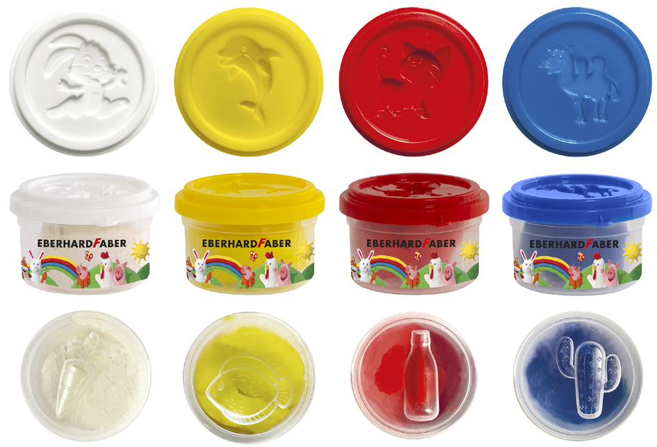 Kit pâte à modeler Mini Kids, couleurs de base