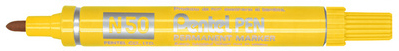 Pentel Marqueur permanent Pentel PEN N50, jaune