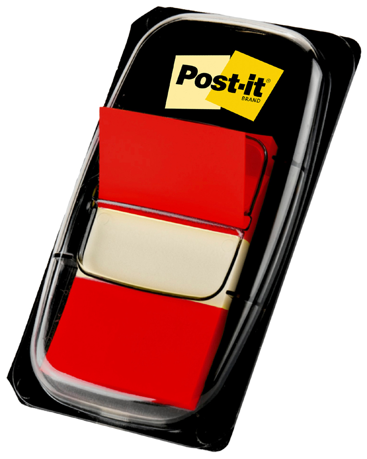 Post-it Marque-page adhésif Index, 25,4 x 43,2 mm, rouge