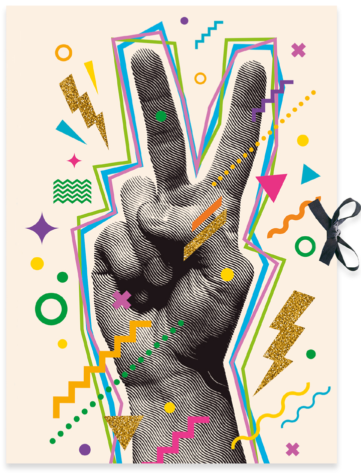 RNK Verlag Pochette de rangement à dessins 'Pop art'