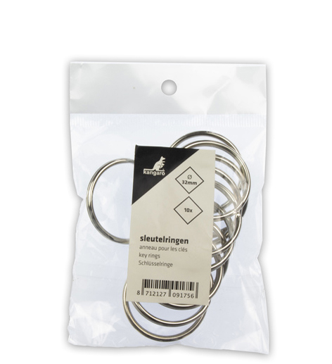 Visuel de référence : anneau porte-clé, sachet (32 mm)