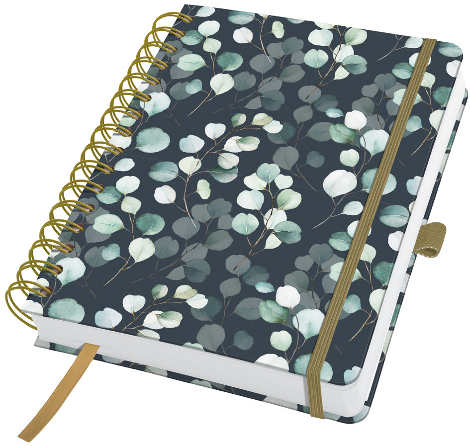 sigel Carnet à spirale Jolie Inspire 'Eucalyptus Night', A5