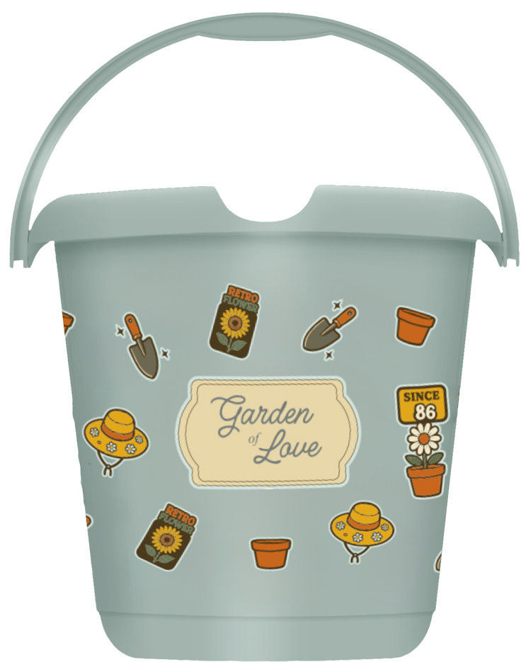 Seau à motif "ilvie garden"