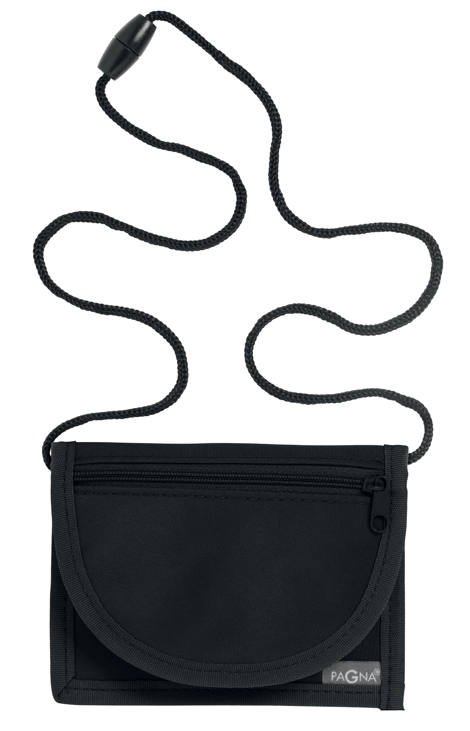 PAGNA Pochette tour de cou, nylon, noir