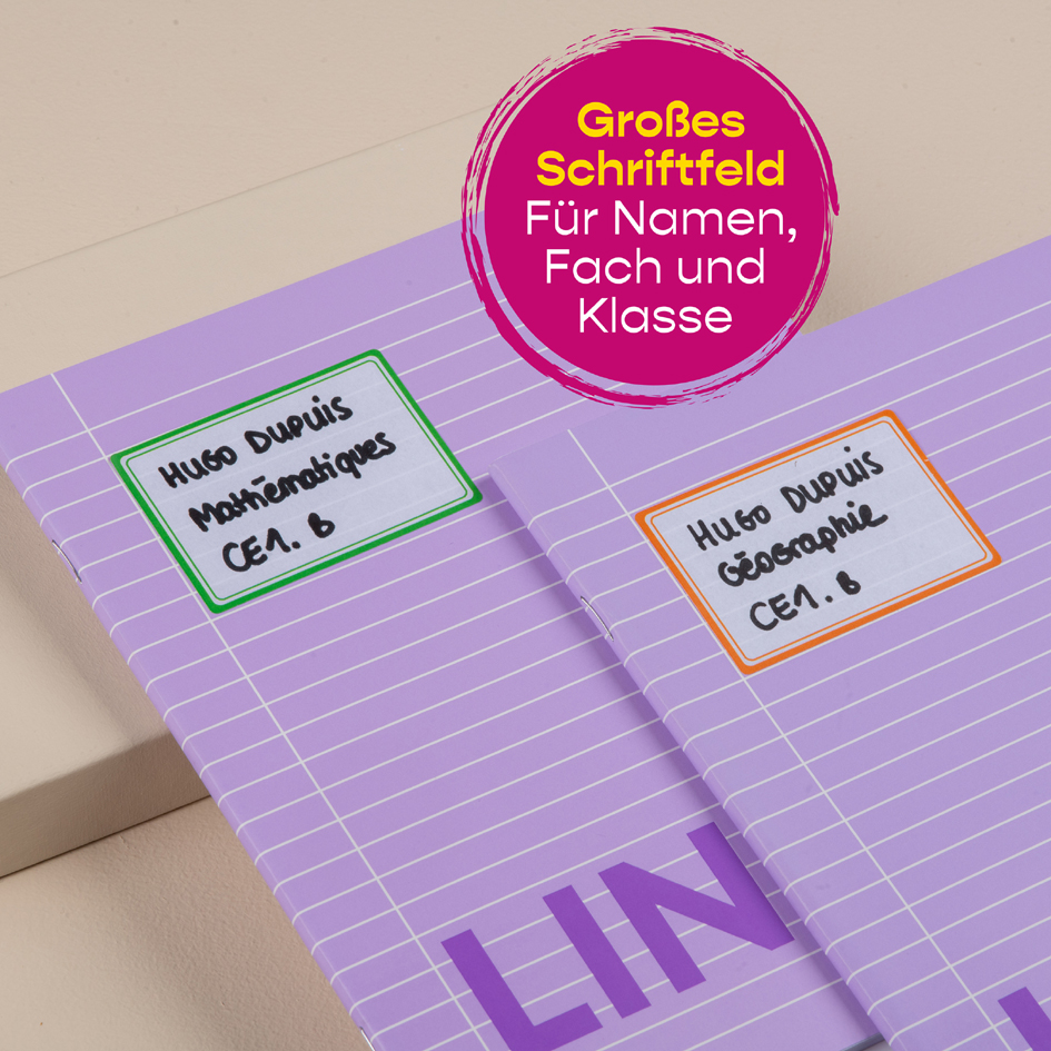 Etiquettes pour livres, en couleur