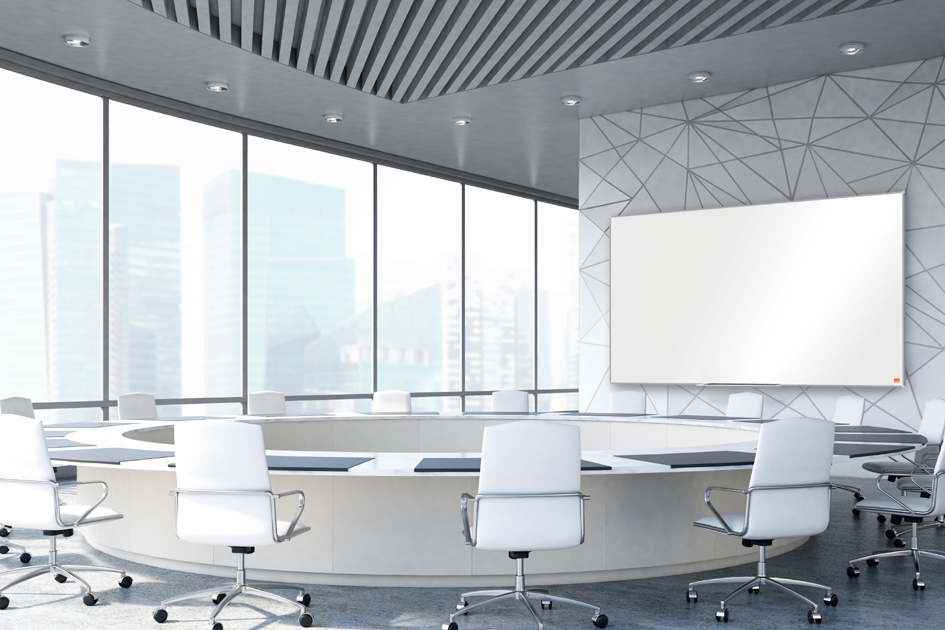 nobo Tableau blanc mural Impression Pro Stahl Widescreen,32'