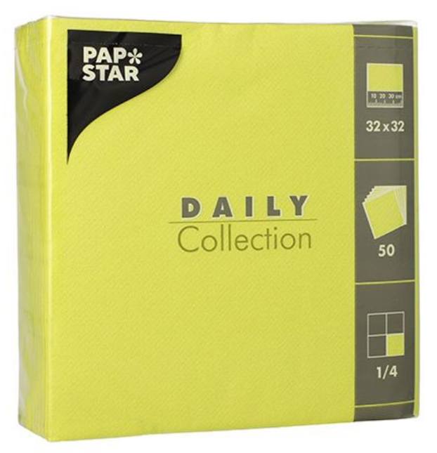 Serviettes, vert citron