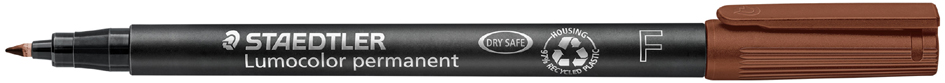 Marqueur permanent Lumocolor 318 F, marron