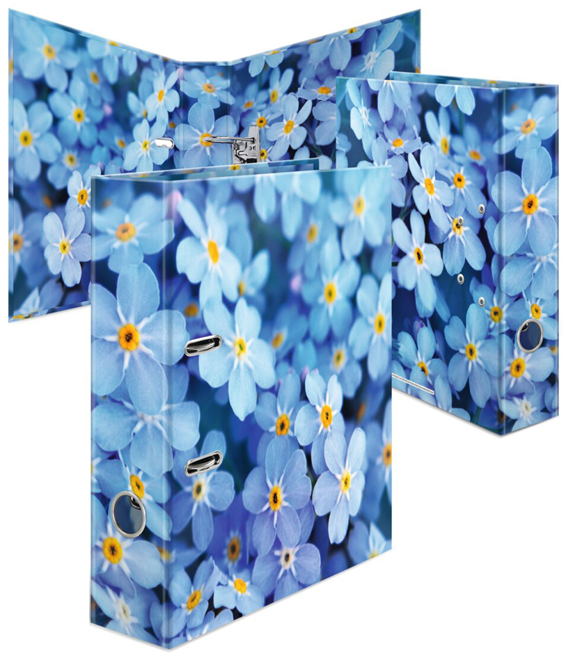 HERMA Classeur à motifs fleurs 'Blue Flowers', A4