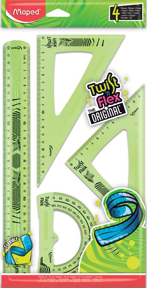 Kit de géométrie Twist'n Flex, vert