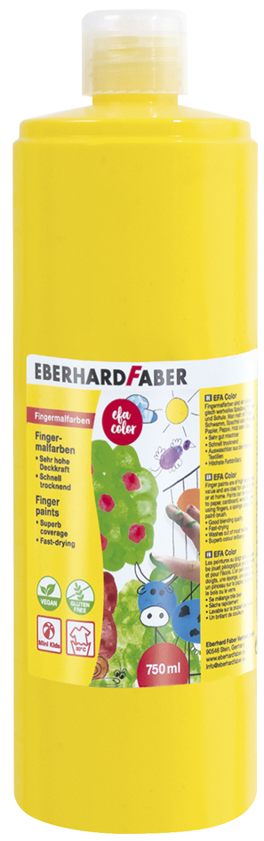 EBERHARD FABER Peinture au doigt EFA Color, jaune cadmium