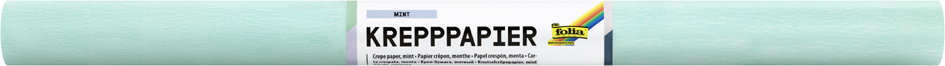 folia Rouleau de papier crépon, 500 mm x 2,5 m, menthe