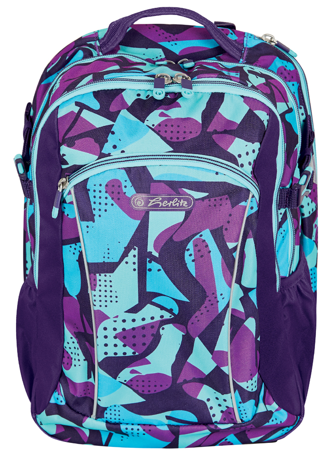 herlitz Sac à dos scolaire Ultimate 'Camo Purple'