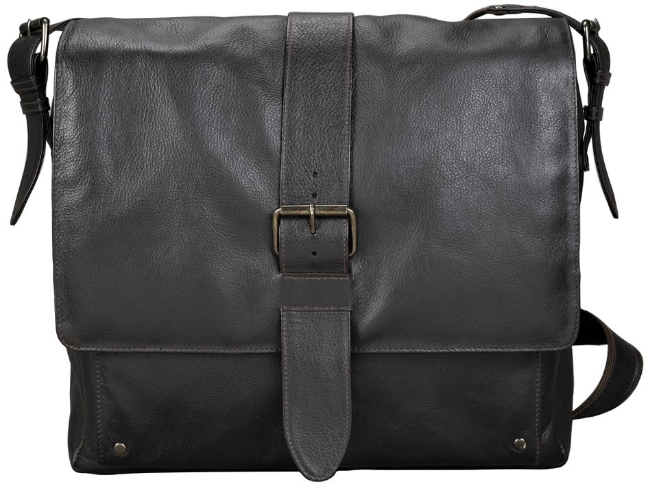 PRIDE&SOUL Sac à bandoulière 'NEO', cuir, marron foncé