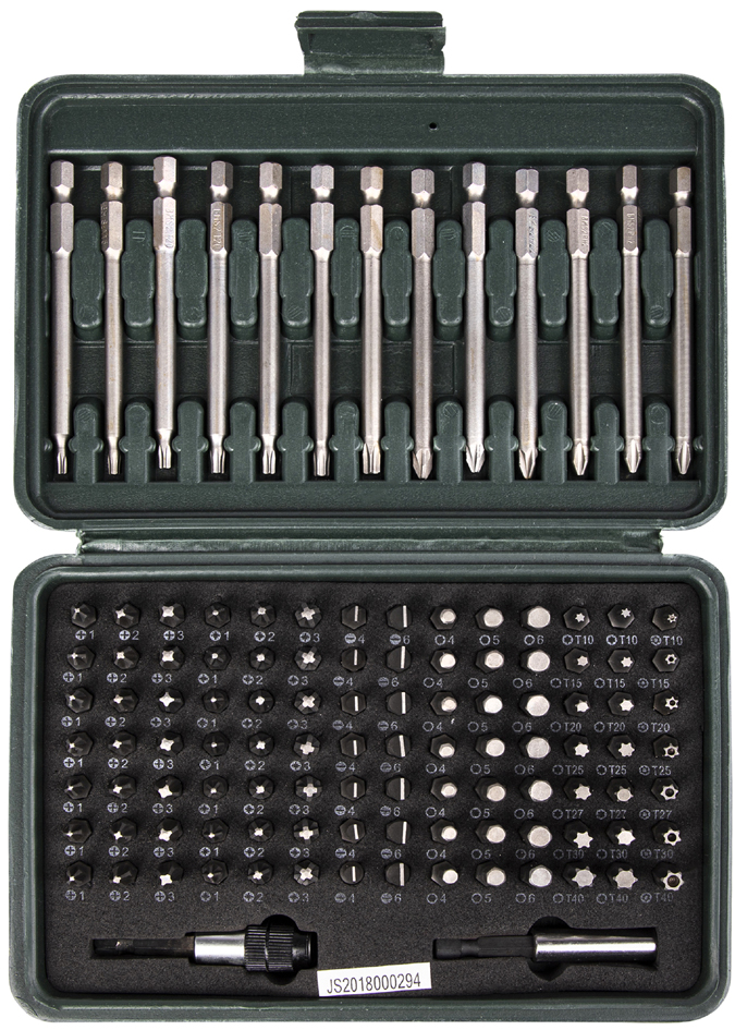 BRÜDER MANNESMANN Jeu d'embouts, 113 pièces, boîte