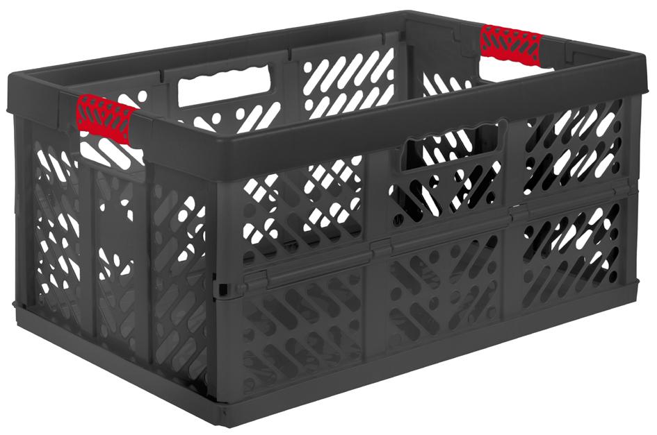 keeeper Caisse de rangement pliante 'ben', 45 L, graphite