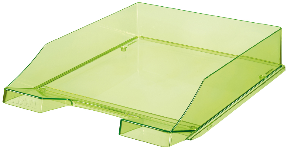 HAN Corbeille à courrier KLASSIK TRANSPARENT, A4, vert