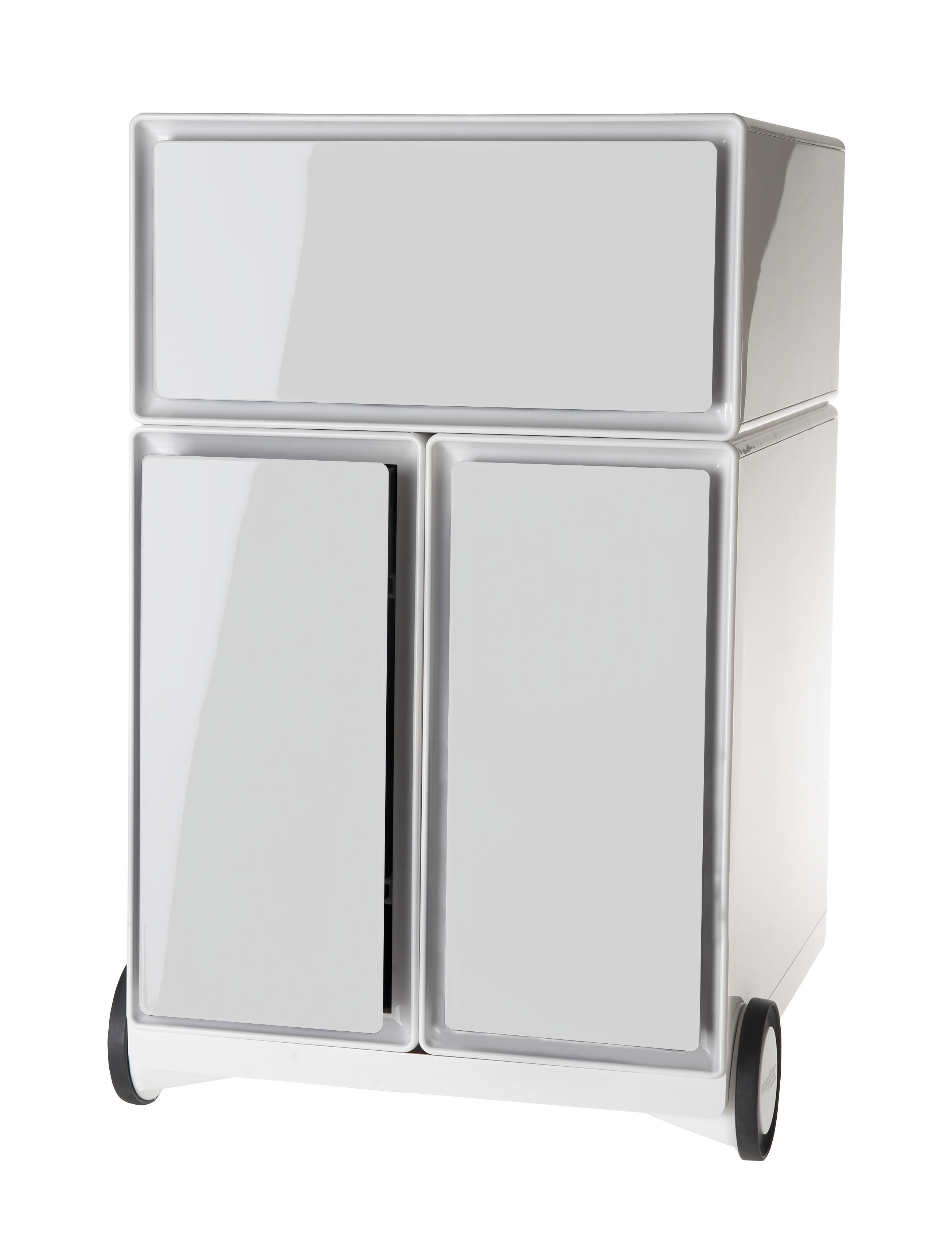PAPERFLOW Caisson mobile 'easyBox', 1 tiroir, blanc / blanc