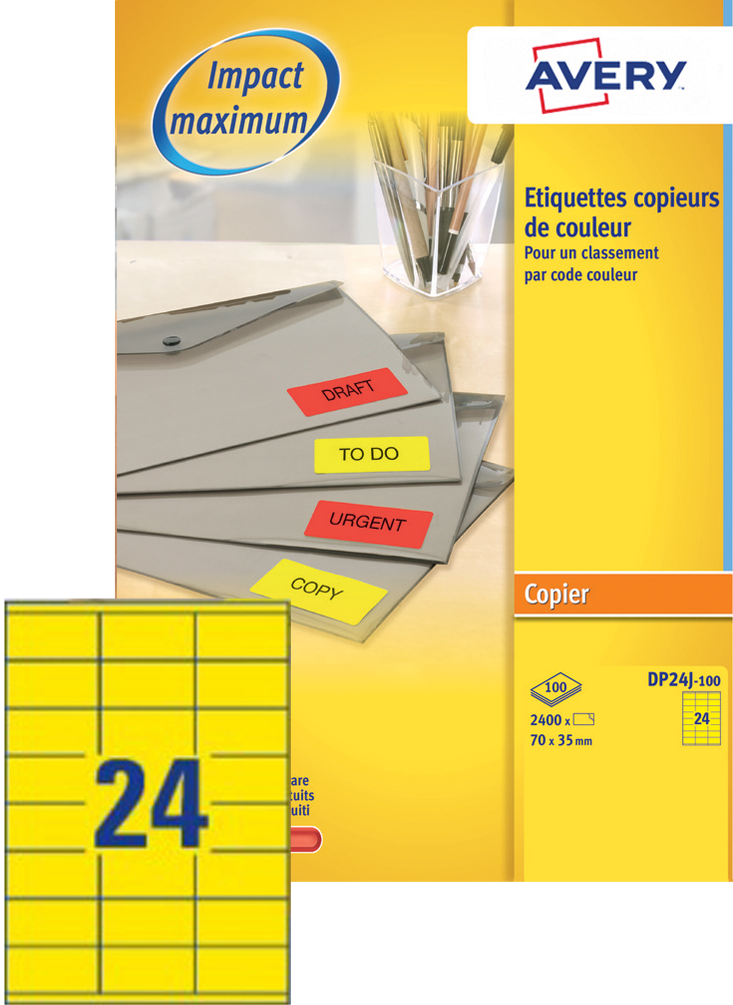 Etiquettes d'adresse, couleur