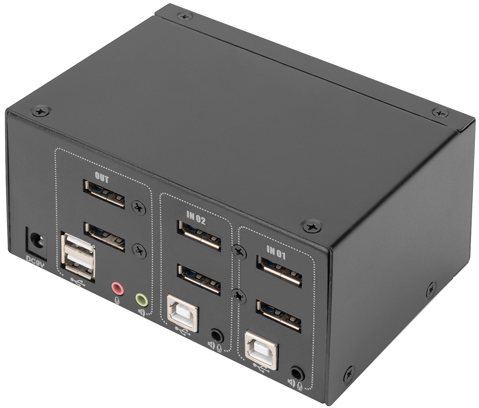 Commutateur KVM, 2 ports, face arrière